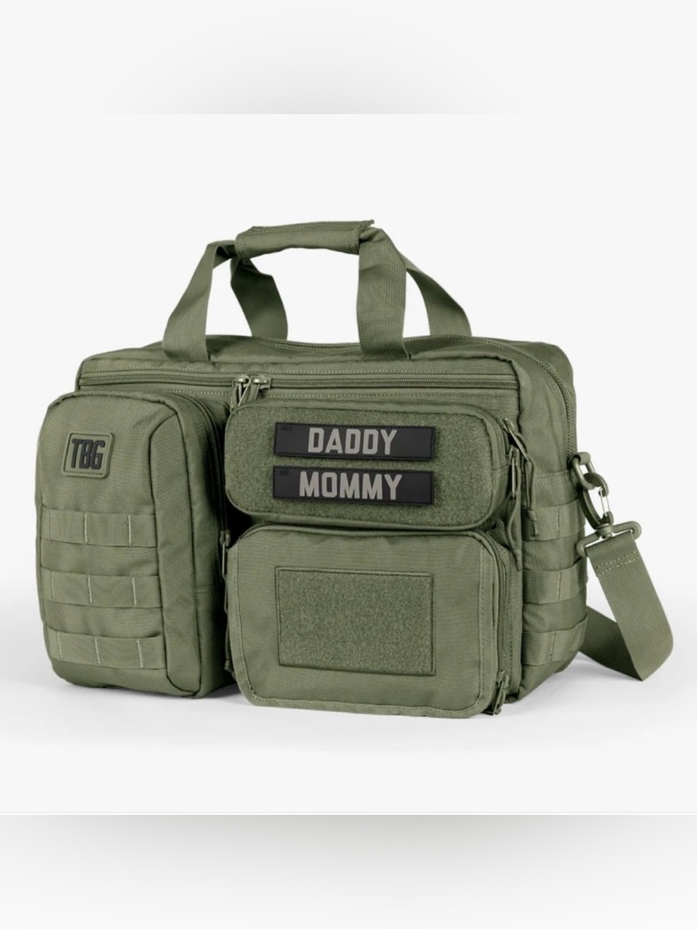 Olive Green TBG Tactical Diaper & Accessory Bag